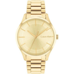 Calvin Klein Iconic Brazalet Unisex Dorado Analógico - 25200043